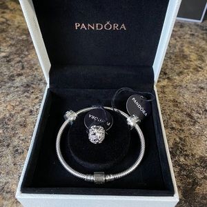 BNWT Pandora bracelet with charms